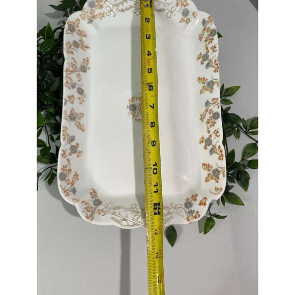 Vintage Haviland & Co Limoges Floral Rectangular Serving Platter - Picture 12 of 13